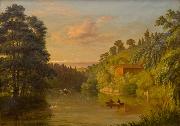 Albert Fitch Bellows Insjolandskap Spain oil painting artist
